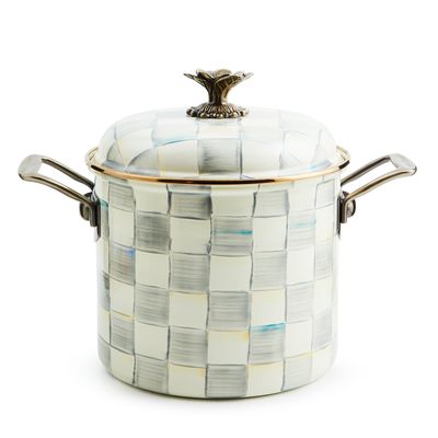 MACKENZIE-CHILDS Courtly Check Cookware Stockpot (7qt)