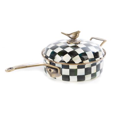 MACKENZIE-CHILDS Courtly Check Cookware Saucepan (3 qt)