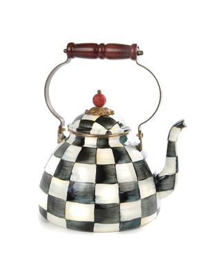 MACKENZIE-CHILDS Check Tea Kettle (Courtly Check, 3 Quart)