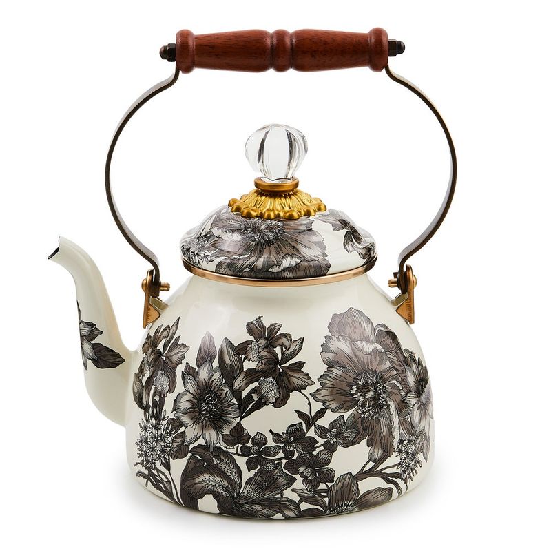 MACKENZIE-CHILDS Floral Tea Kettle (Sterling English Garden, 2 Quart)