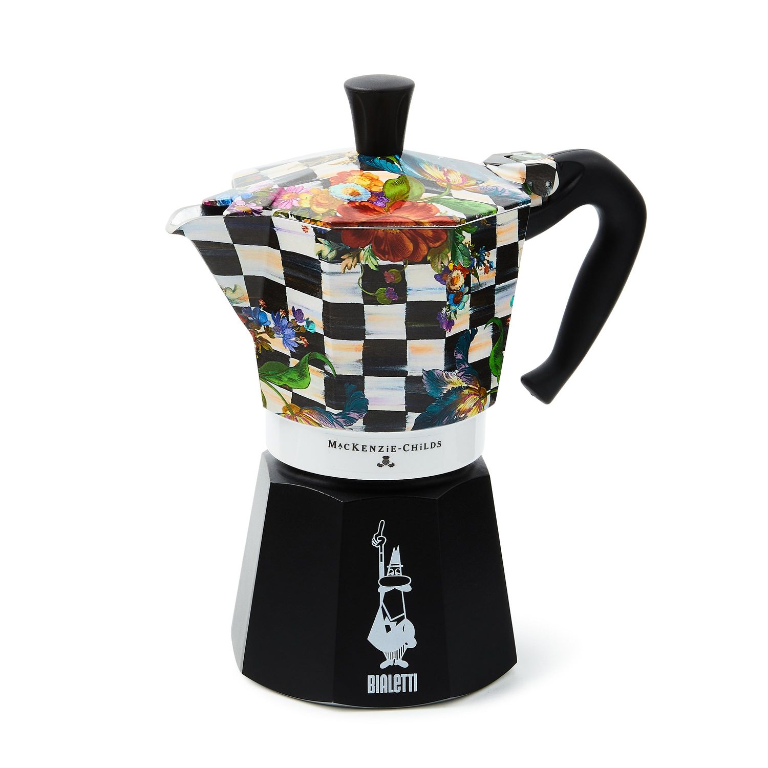MACKENZIE-CHILDS Courtly Flower Market Moka Pot (6 Cup)