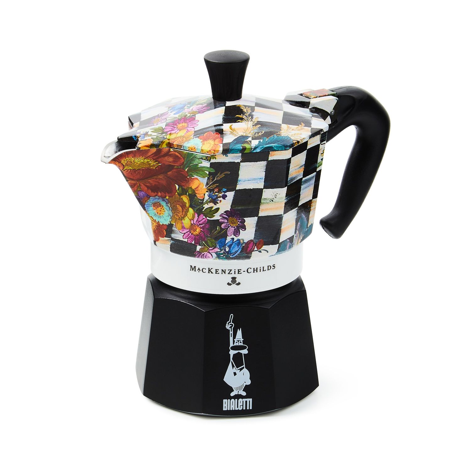 MACKENZIE-CHILDS Courtly Flower Market Moka Pot (3 Cup)