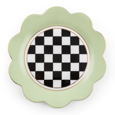 MACKENZIE-CHILDS Butterfly Toile Pistachio Dinner Plate (11 inch)