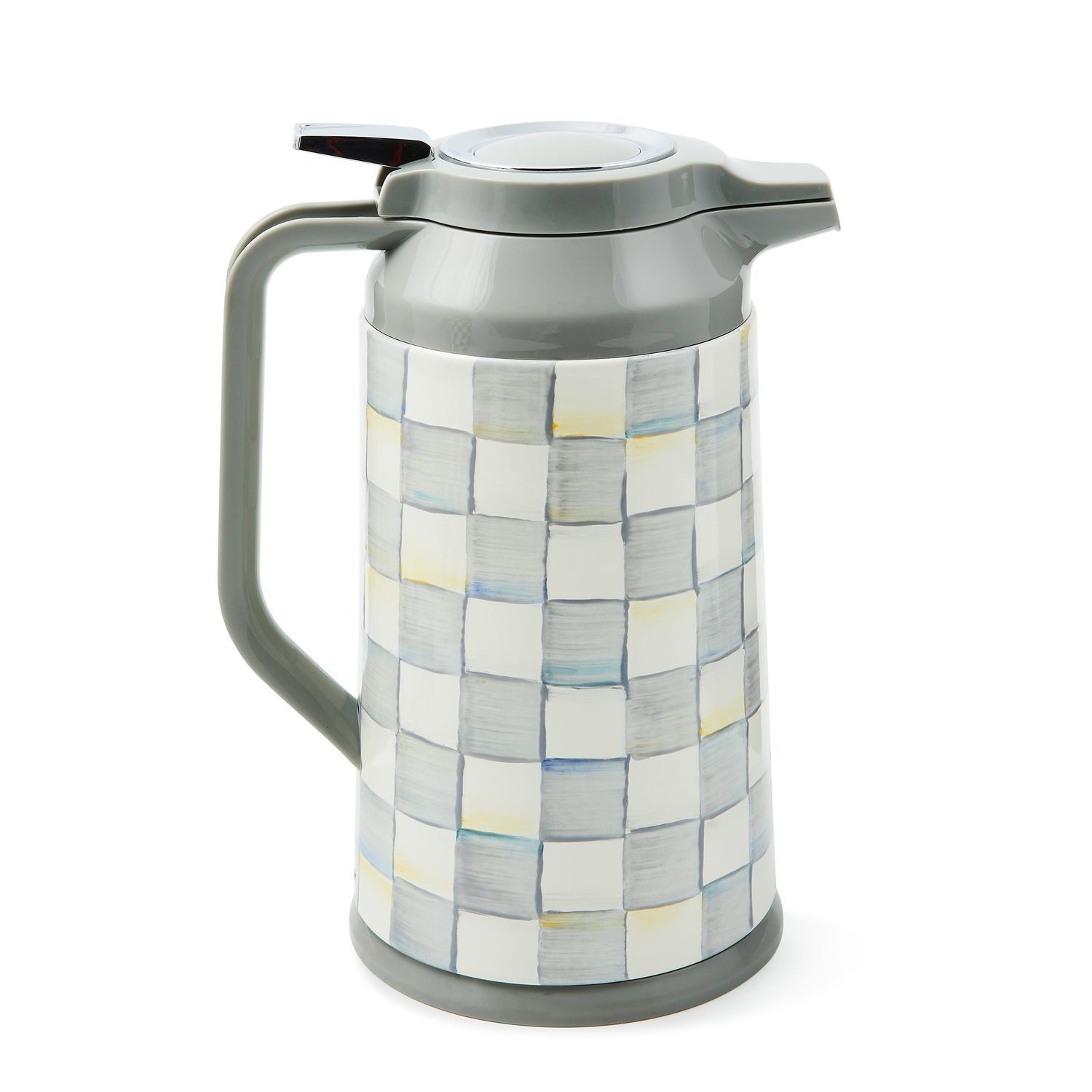 MACKENZIE-CHILDS Coffee Carafe (Sterling Check)