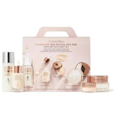 CHARLOTTE TILBURY Immediate Skin Revival Routine Skincare Discovery Set