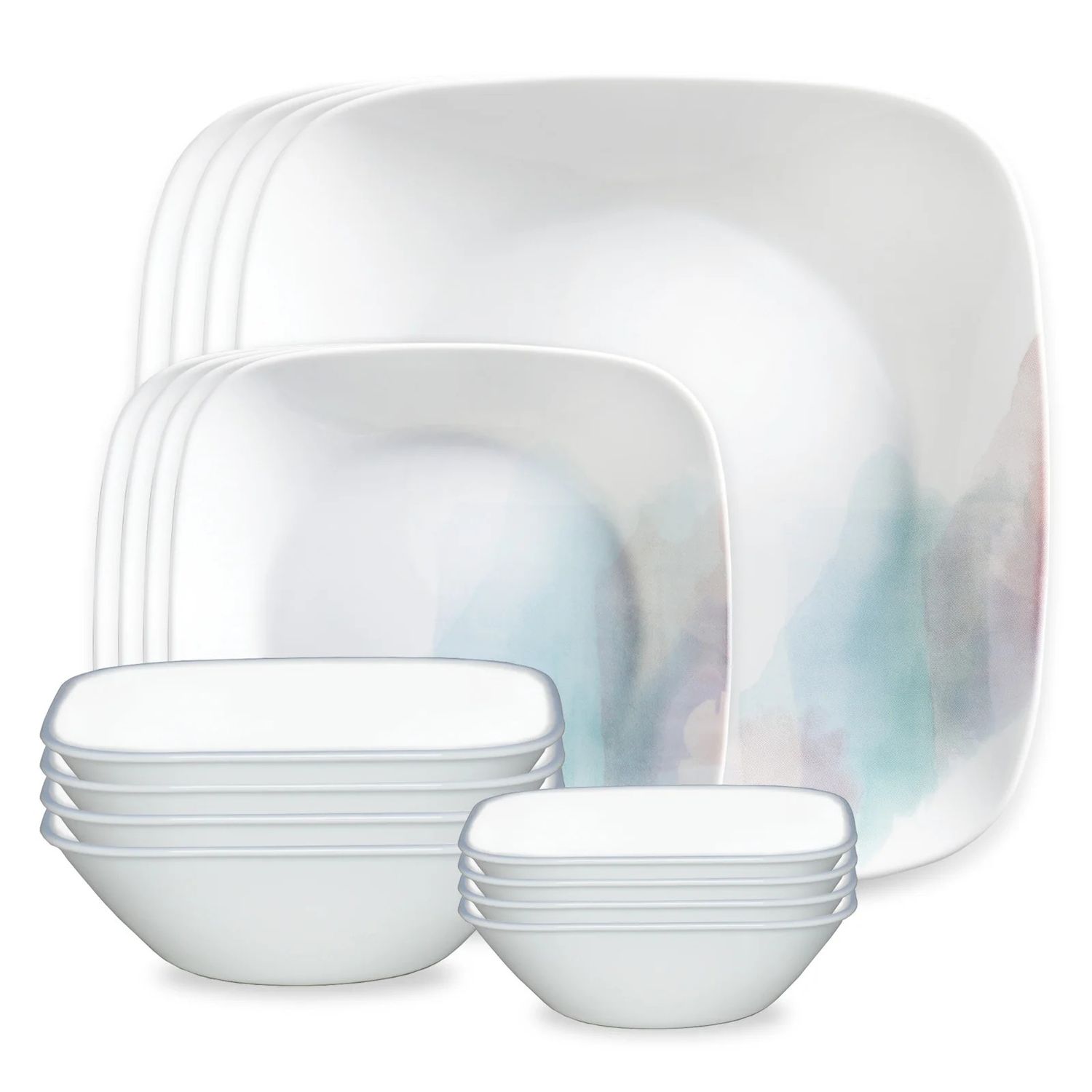 CORELLE Aquarello 16-piece Dinnerware Set, Service for 4