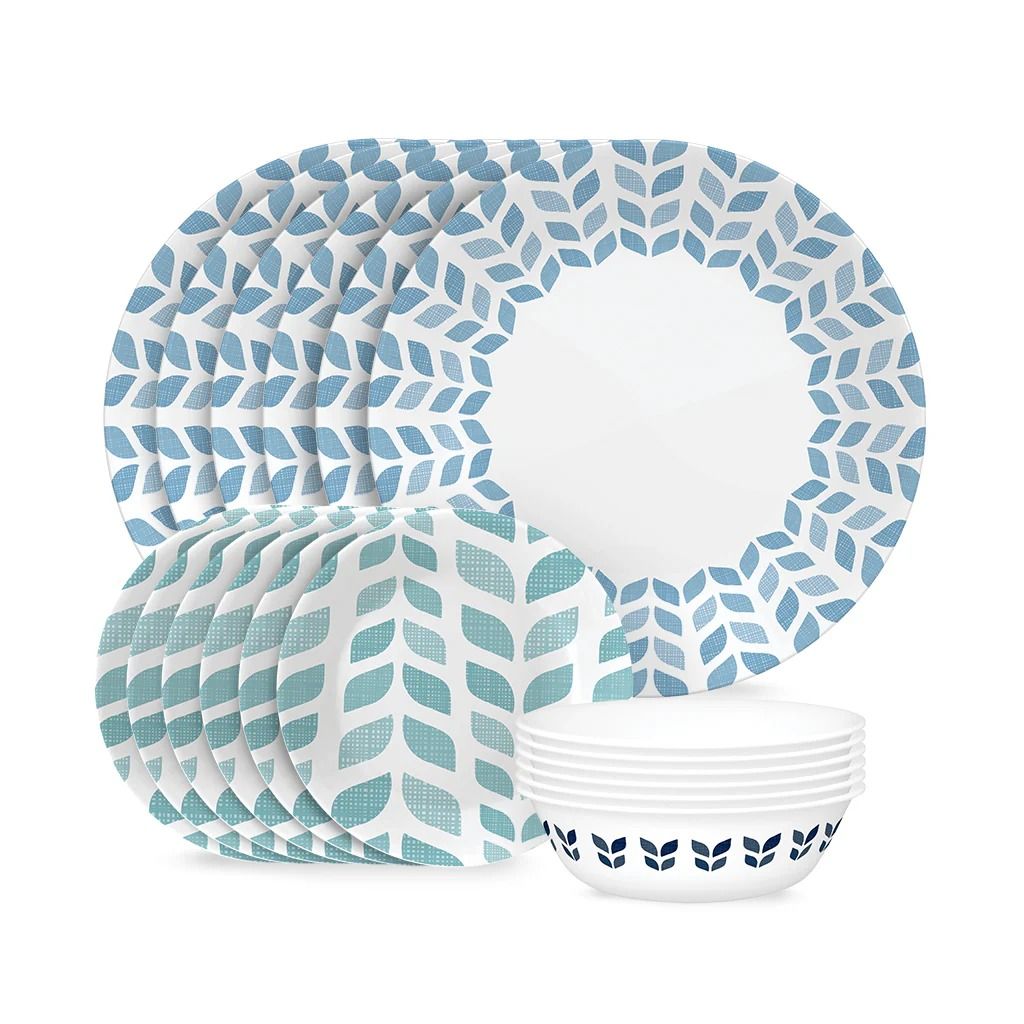 CORELLE Global Collection Northern Pines 18-piece Dinnerware Set, Service for 6