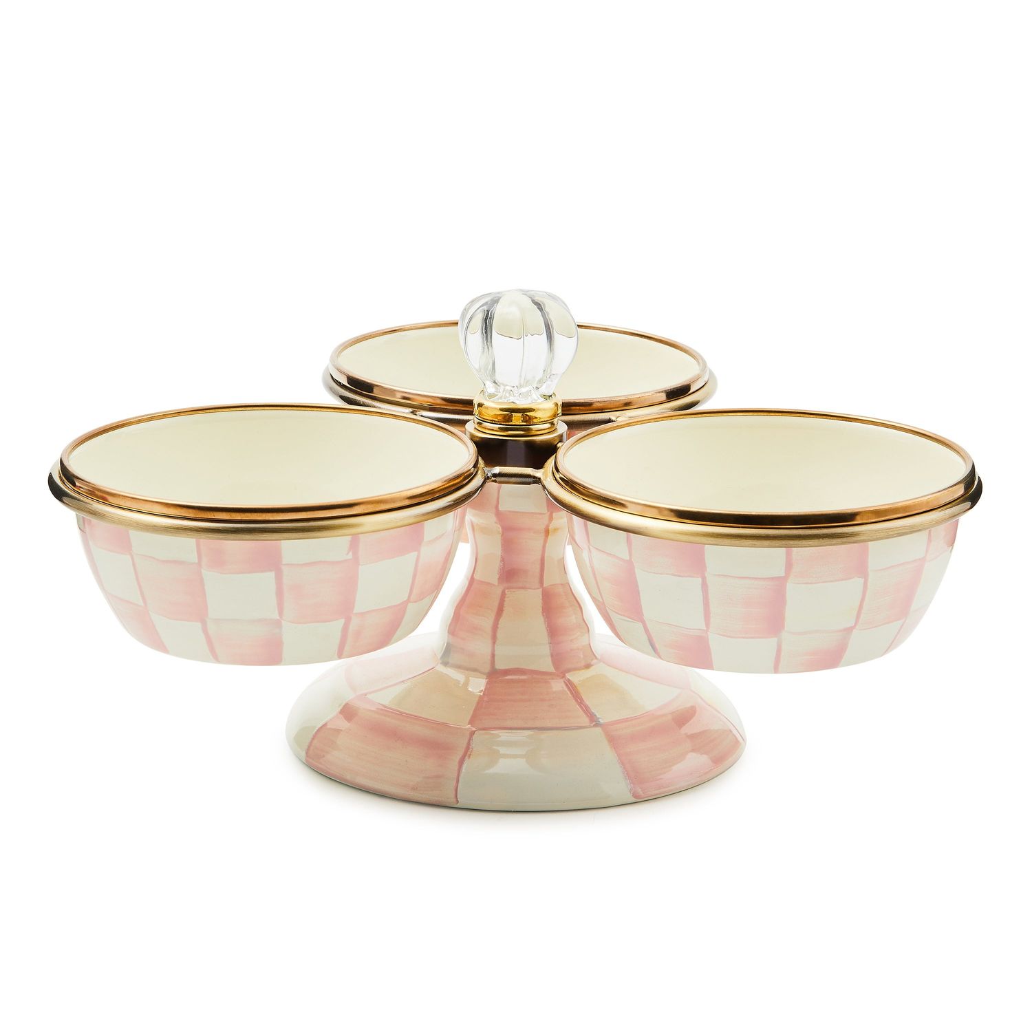 MACKENZIE-CHILDS Enamel Triplicity (Rosy Check)