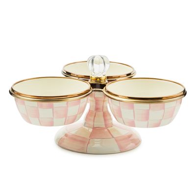 MACKENZIE-CHILDS Enamel Triplicity (Rosy Check)