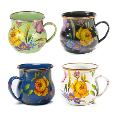 MACKENZIE-CHILDS Flower Market Mix Mugs (Set of 4)