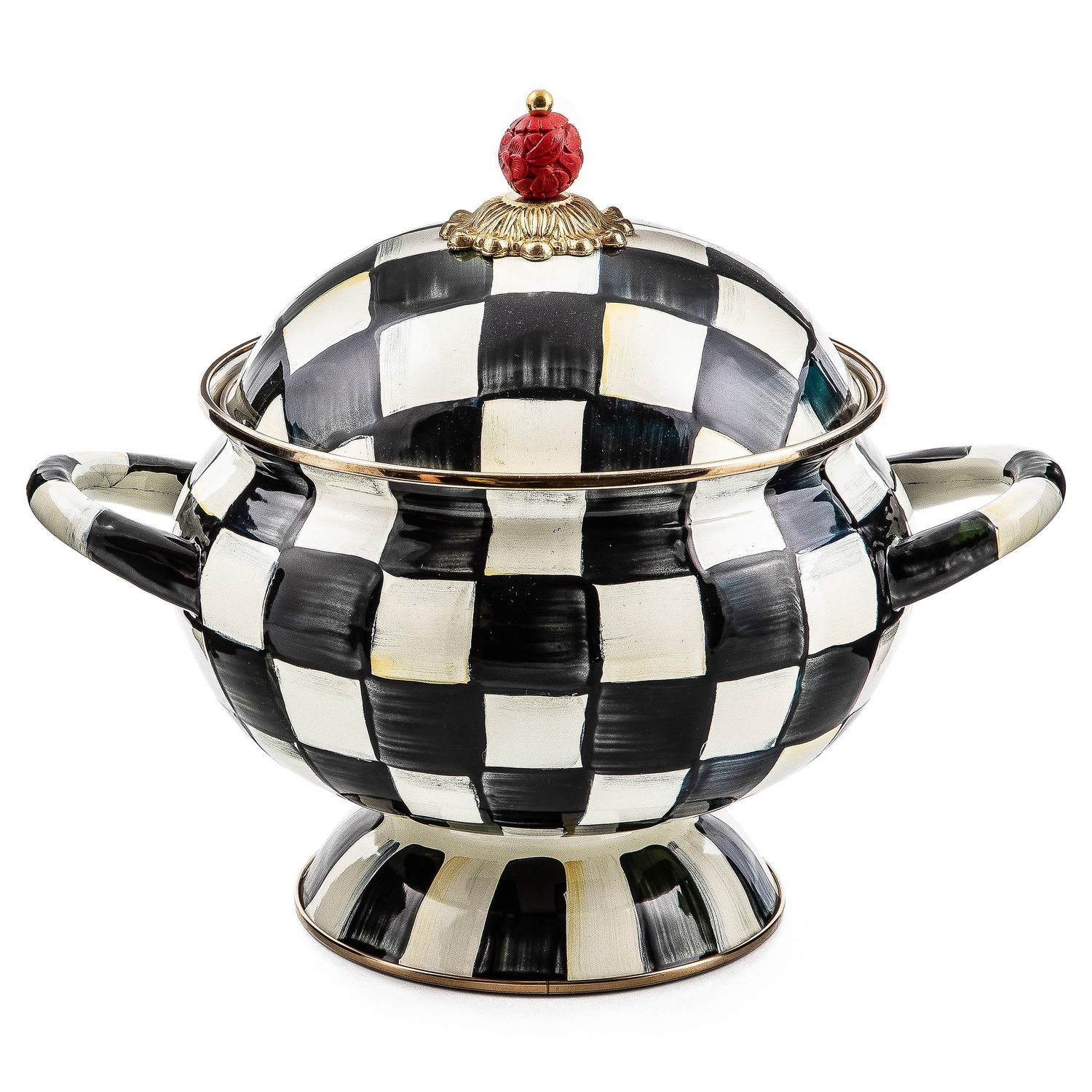 MACKENZIE-CHILDS Courtly Check Tureen (12 Cup Capacity)