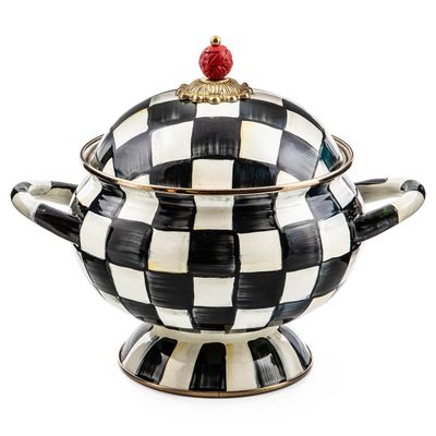 MACKENZIE-CHILDS Courtly Check Tureen (12 Cup Capacity)