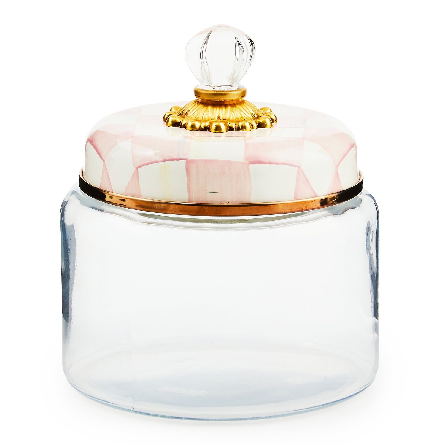 MACKENZIE-CHILDS Rosy Check Kitchen Canisters (Small)