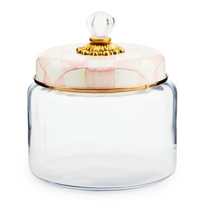 MACKENZIE-CHILDS Rosy Check Kitchen Canisters (Medium)