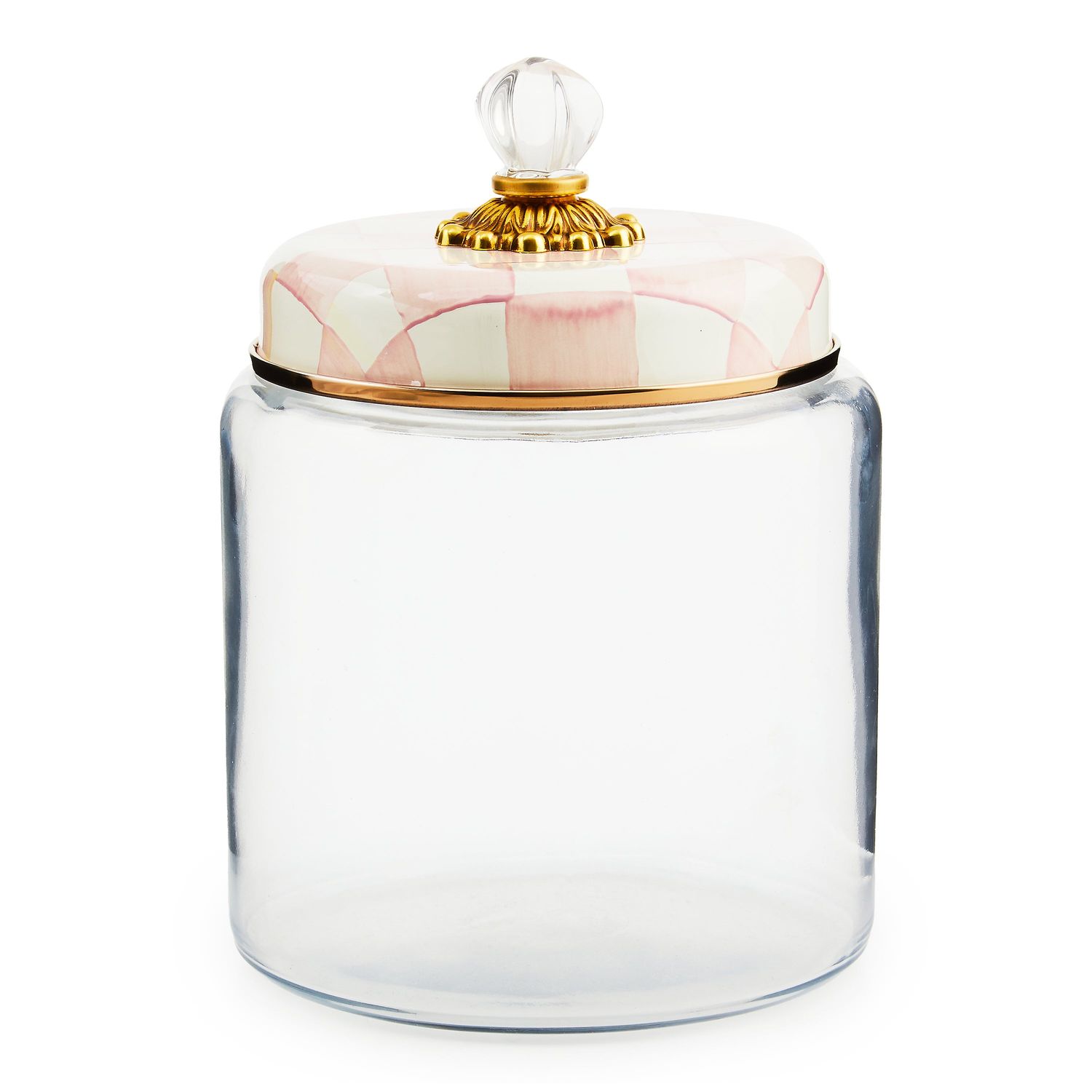 MACKENZIE-CHILDS Rosy Check Kitchen Canisters (Large)