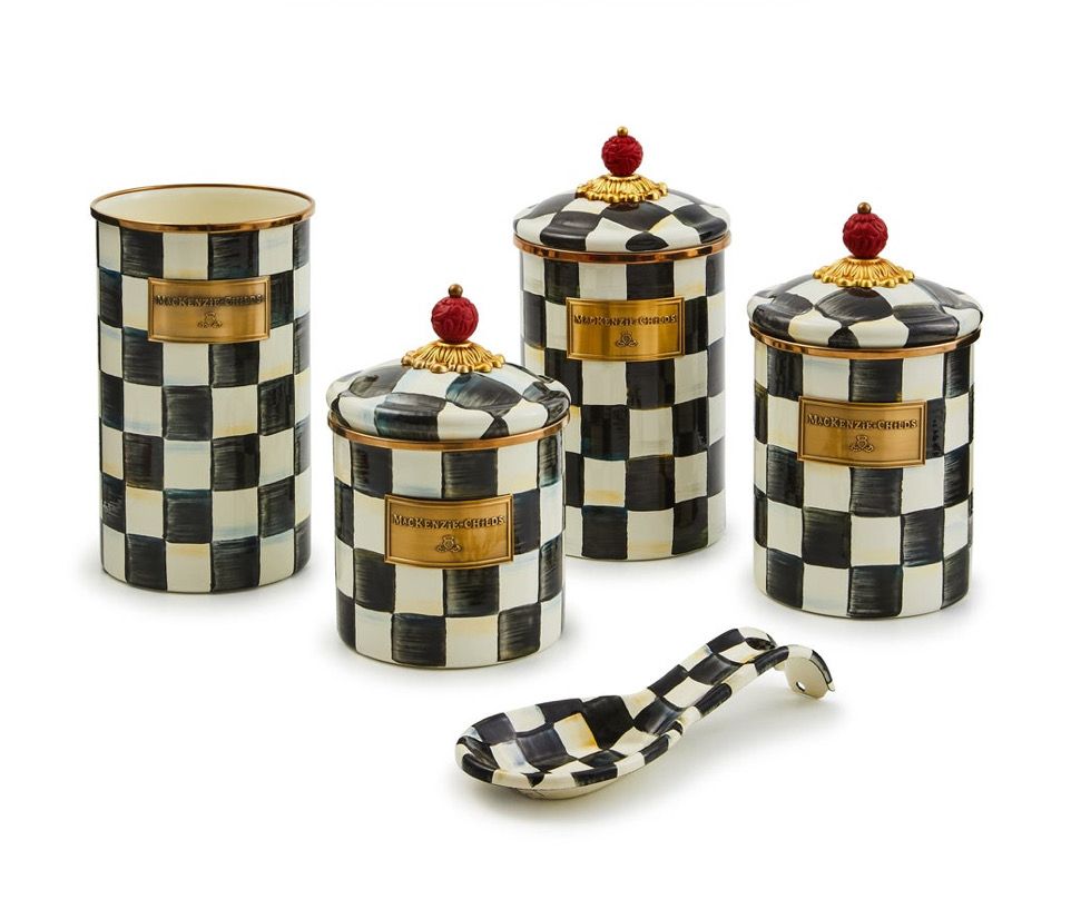MACKENZIE-CHILDS 5pc Kitchen Essentials Set (Courtly Check)