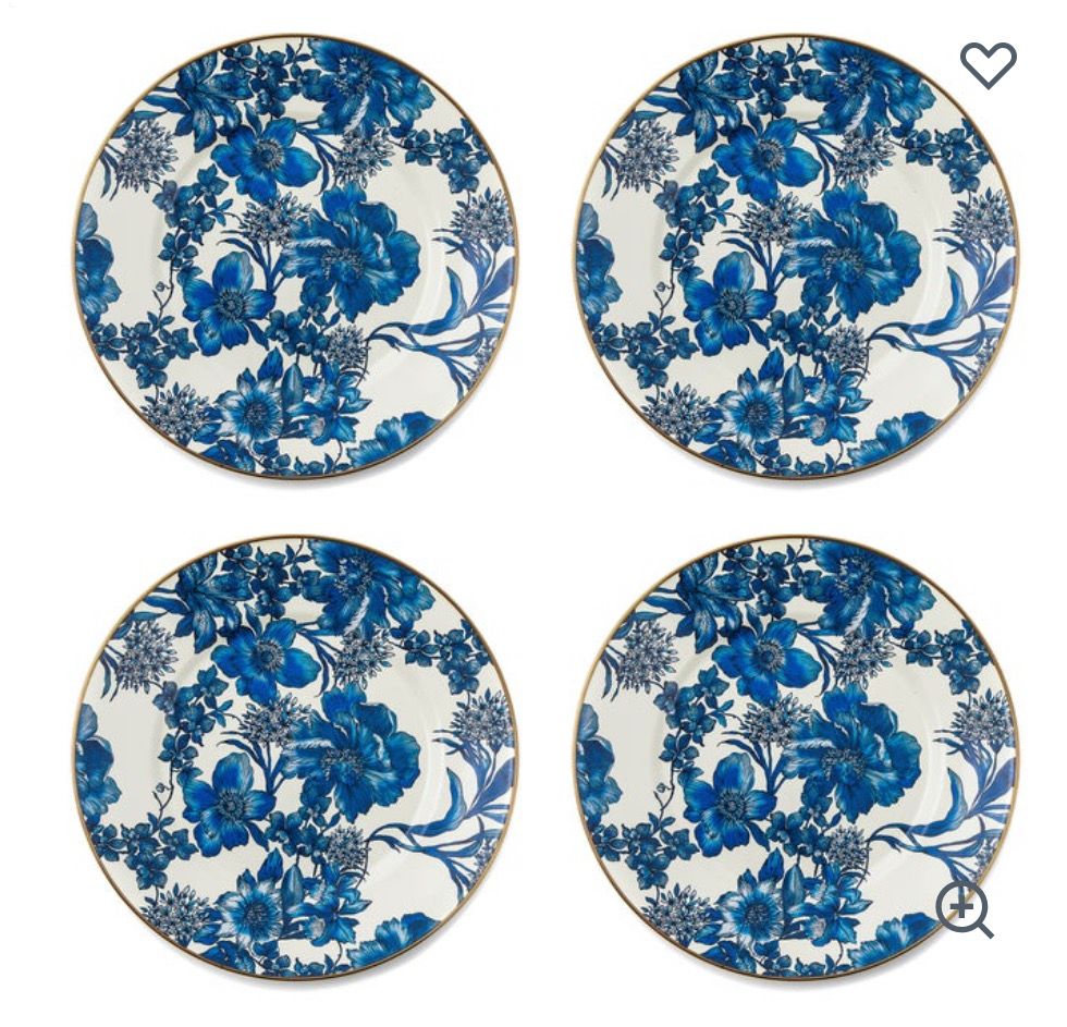 MACKENZIE-CHILDS English Garden Dinnerware, Set Of 4(Royal English Garden)