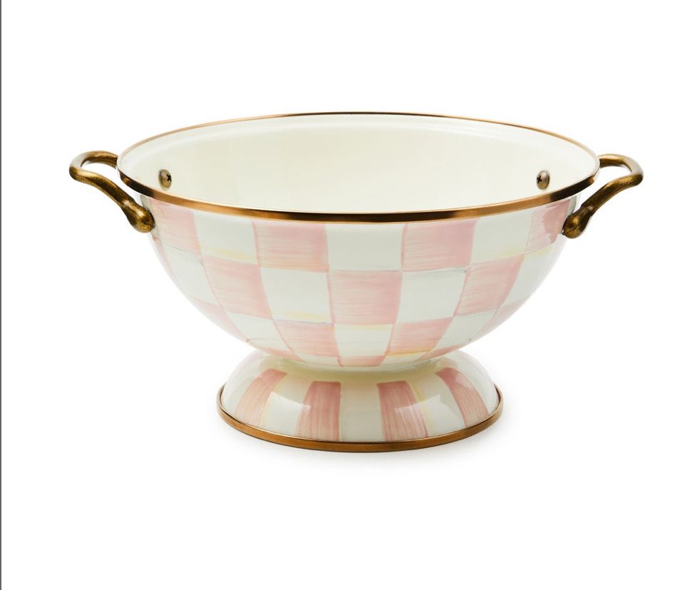 MACKENZIE-CHILDS Rosy Check Almost Everything Bowl