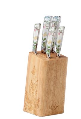 LENOX Butterfly Meadow Herbs 6-piece Cutlery Knife Block Set