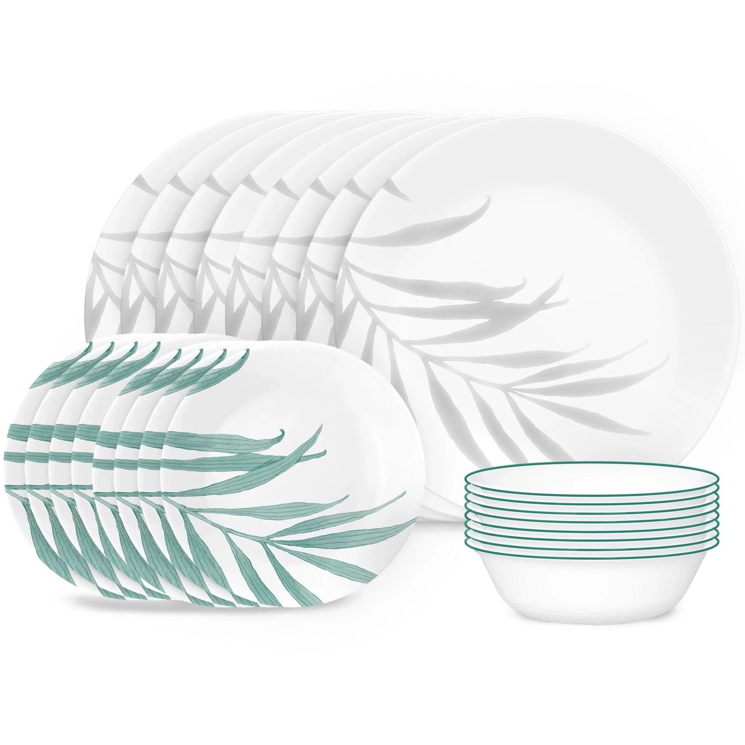 CORELLE Solar Print 18-piece Dinnerware Set, Service for 6
