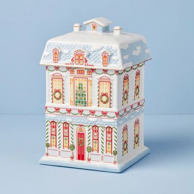LENOX Village Christmas Cookie Jar