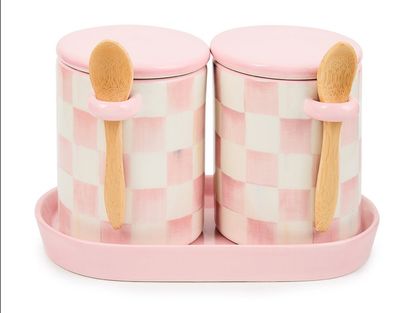 MACKENZIE-CHILDS Farmhouse Canister (Rosy Check)