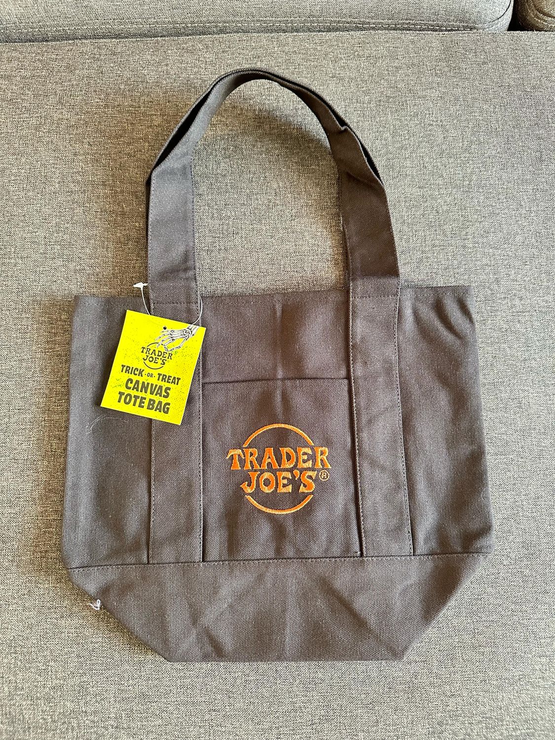 TRADER JOE&#39;S Trick or Treat Canvas Tote Bag