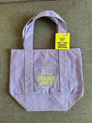 TRADER JOE&#39;S Trick or Treat Canvas Tote Bag