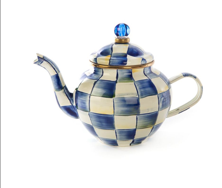 MACKENZIE-CHILDS Royal Check Teapot (4 Cup)