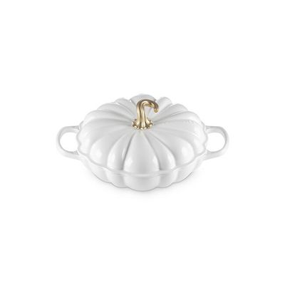 LE CREUSET Signature Pumpkin Braiser (White)