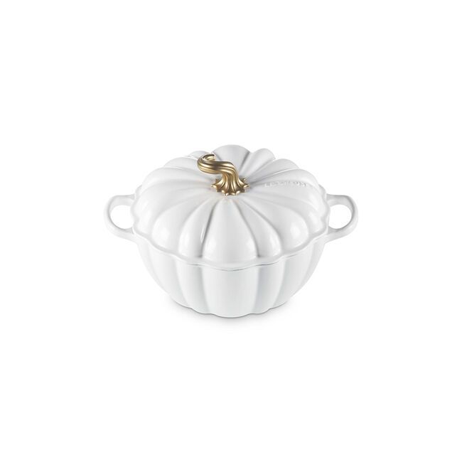 LE CREUSET Signature Pumpkin Cocotte (White)