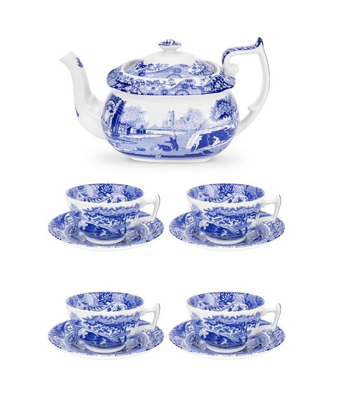 SPODE Blue Italian Tea Serving Set