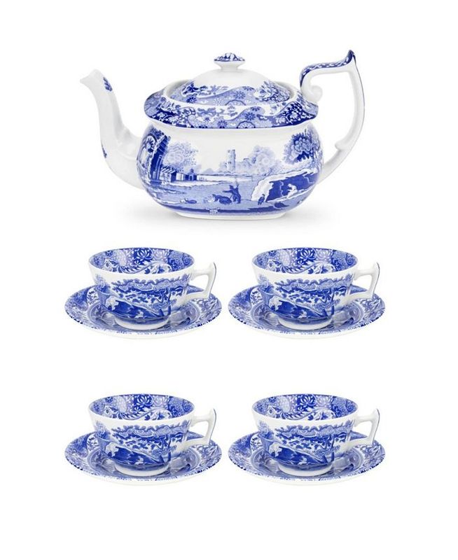 SPODE Blue Italian Tea Serving Set