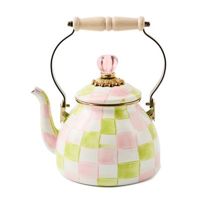 MACKENZIE-CHILDS Palm Beach Check Tea Kettle (2 Quart)