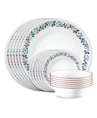 CORELLE Winter Berries 18-pc Dinnerware Set, Service for 6