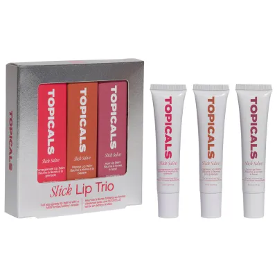 TOPICALS Slick Salve Glossy Lip Balm Trio TOPICALS Slick Salve Glossy Lip Balm Trio