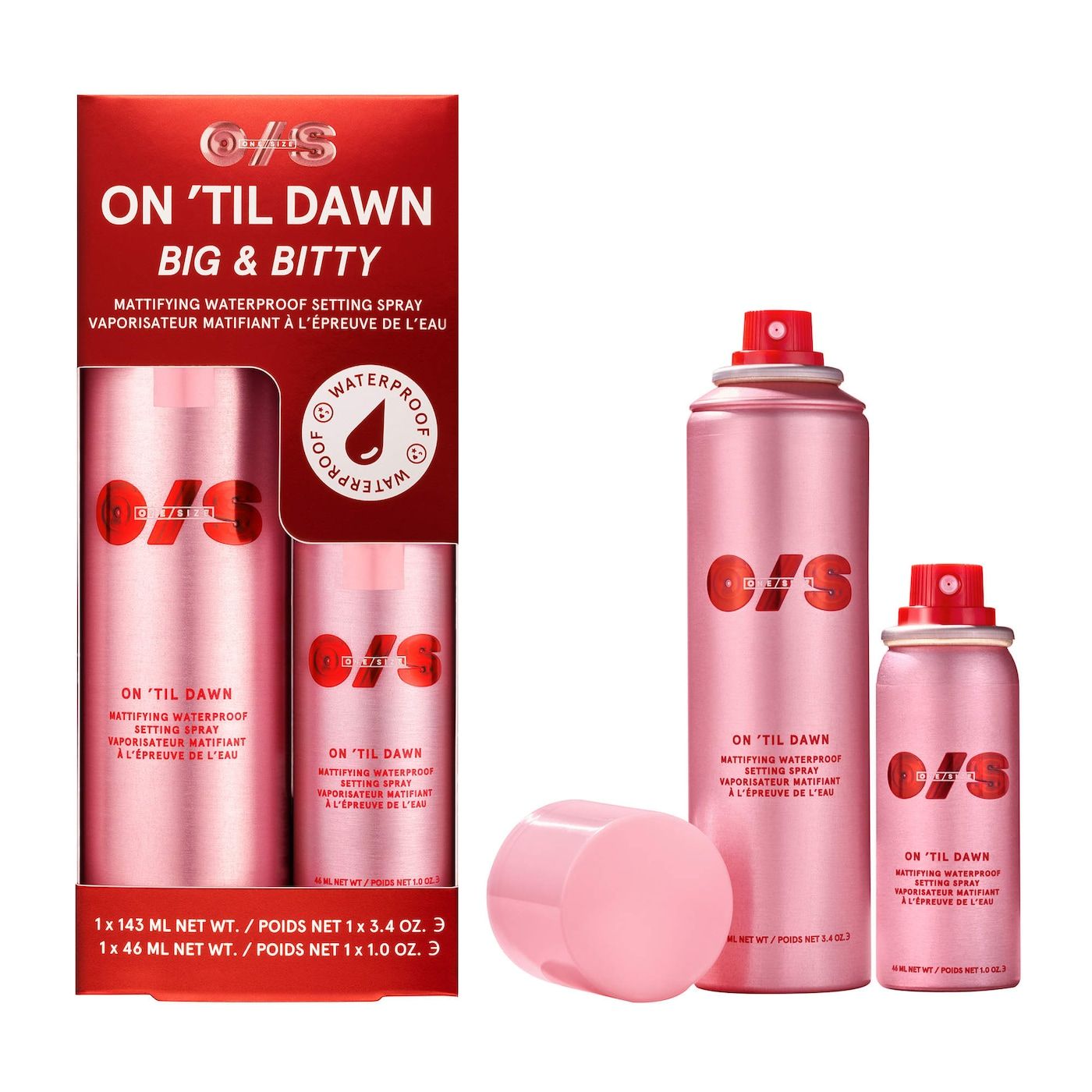 ONE/SIZE On &#39;Til Dawn Mattifying Waterproof Setting Spray Big &amp; Bitty Duo