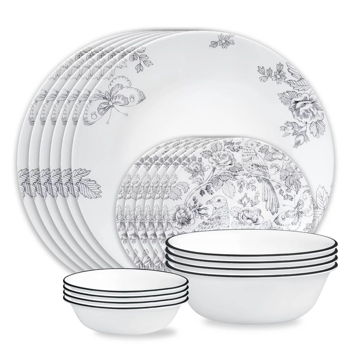 CORELLE Francheska 16-piece Dinnerware Set, Service for 4