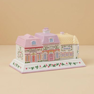 LENOX Village Covered Butter Dish