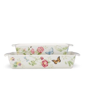 LENOX Butterfly Meadow Rectangular Baker 2-Piece Set