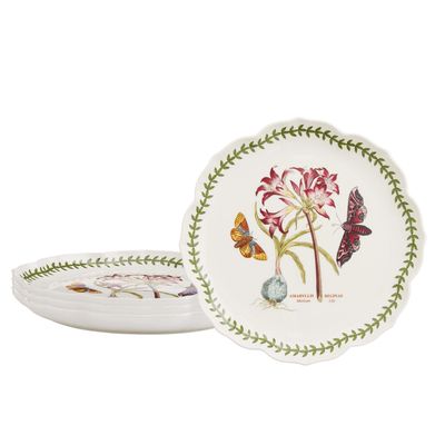 PORTMEIRION Botanic Garden Lotus Blossom Dinner Plate 11.25 in - 4 Piece
