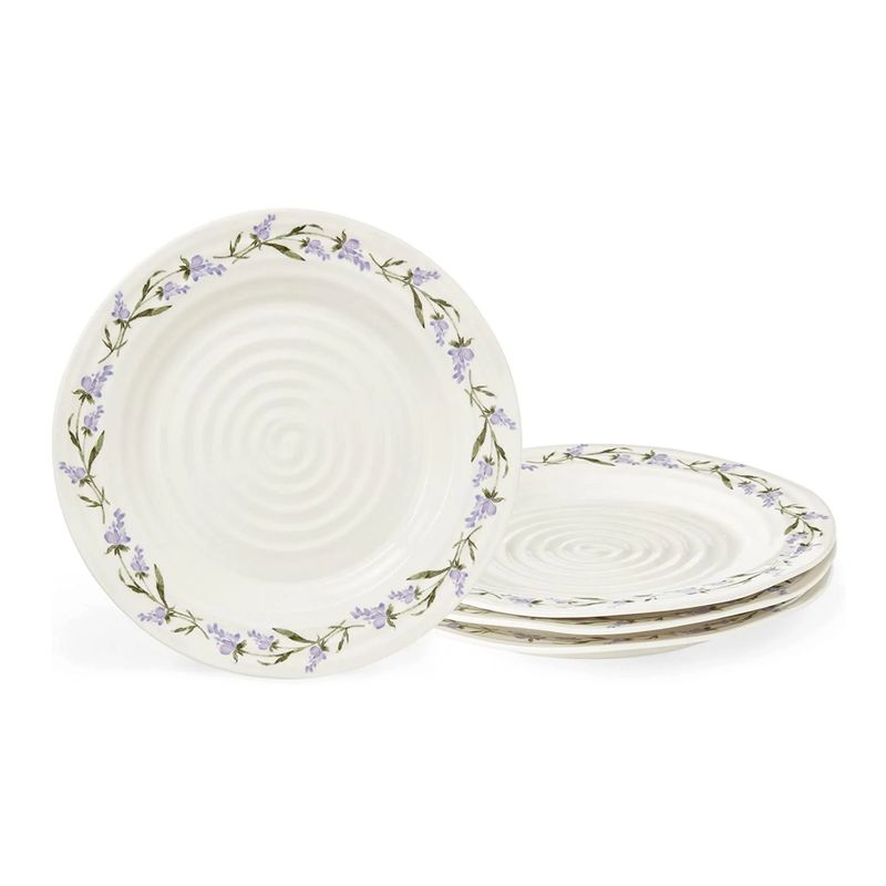 PORTMEIRION Sophie Conran Set of 4 Lavandula Dinner Plates - 11 in
