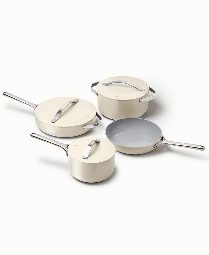 CARAWAY 12-Piece Ceramic Set With Complimentary Storage (Cream)