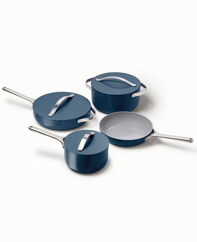 CARAWAY 12-Piece Ceramic Set With Complimentary Storage (Navy)