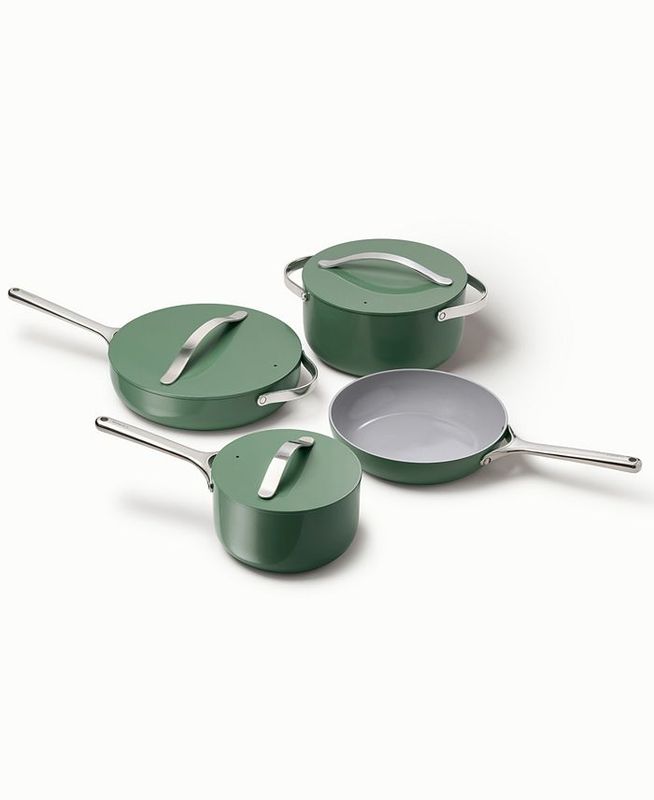 CARAWAY 12-Piece Ceramic Set With Complimentary Storage (Sage)