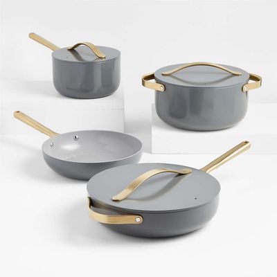 CARAWAY 12-Piece Ceramic Set With Complimentary Storage (Graphite &amp; Gold)