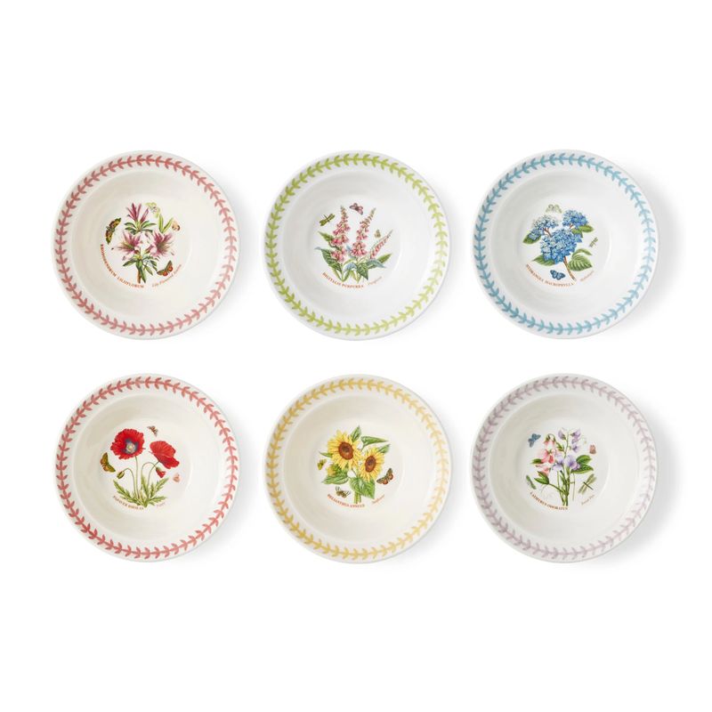 PORTMEIRION Botanic Garden Set of 6 Meadow Salad Plates - 8 in