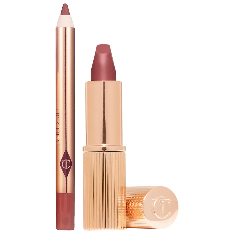 CHARLOTTE TILBURY Mini Pillow Talk Lipstick &amp; Liner Set - Pillow Talk Medium