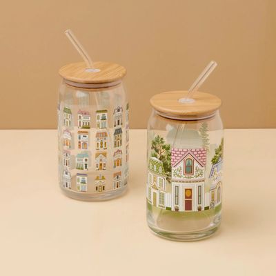 LENOX Spice Village Can Cooler Glasses, Set of 2