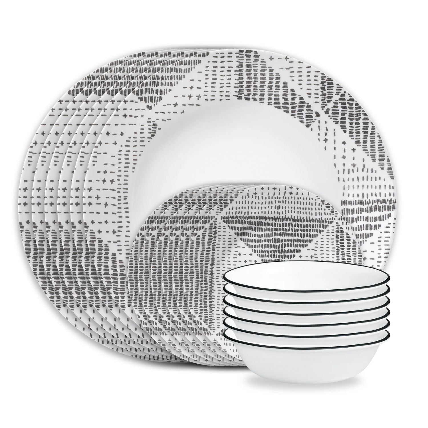 CORELLE Odisha 18-piece Dinnerware Set, Service for 6